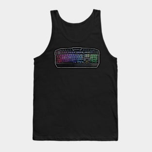 Gamer keyboard computer Tank Top